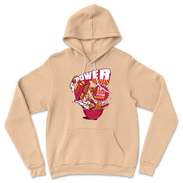 Power Loops Hoodie in Heather Sand Dune color